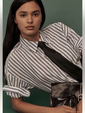 Anthropologie the Bennet Buttondown Shirt by Maeve NWT!